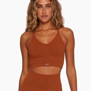 SET Active Ribbed V Bra | Color - Vintage